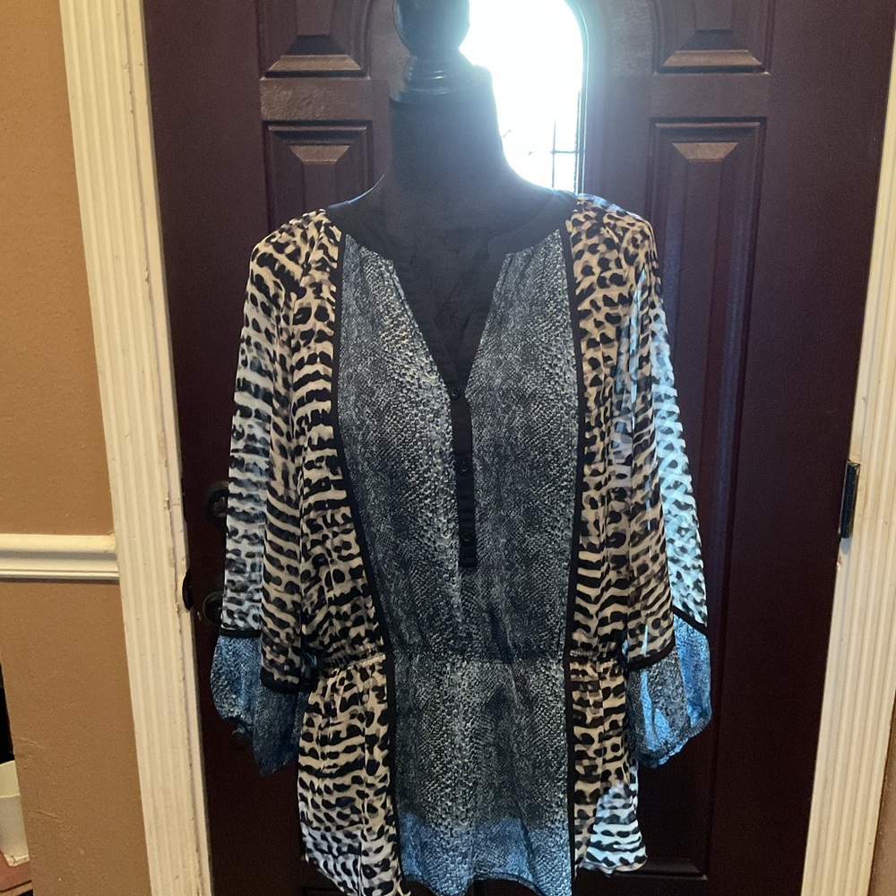 Calvin Klein Animal Print Blouse